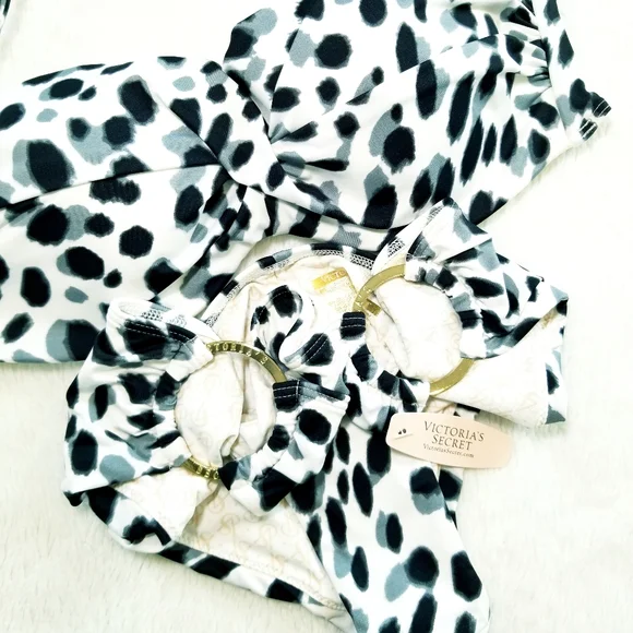 Victoria's Secret Vintage Low Rise Hipster Bandeau Top Two Piece Bikini Set NWT - Picture 15 of 16